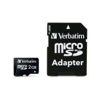 Verbatim microSD 2GB with adapter (43965)